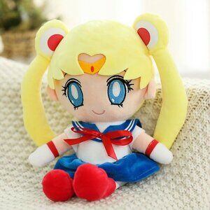 SAILOR MOON 10" PLUSH DOLL Toy Figure Super Soft Velour Embroidered Features NEW